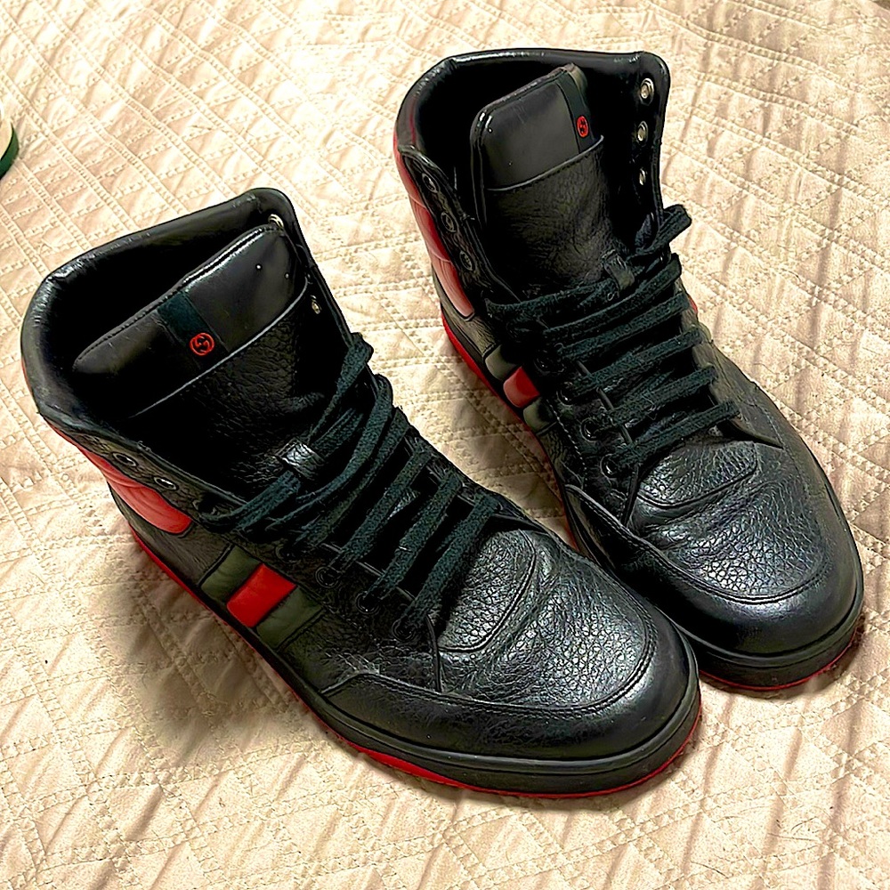 Gucci Ronnie Padded High 'Black Red'